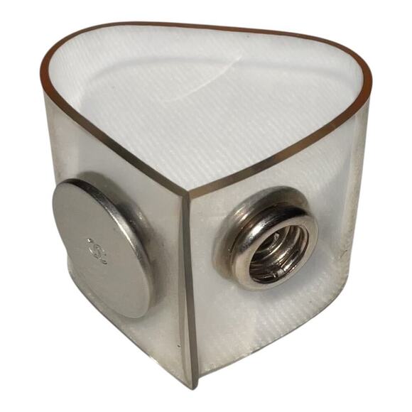 Chanel Scarf Ring Clear Plastic With Silver tone hardware - Picture 6 of 11